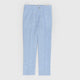 Pantalone Lungo in Lino Azzurro  Oslo